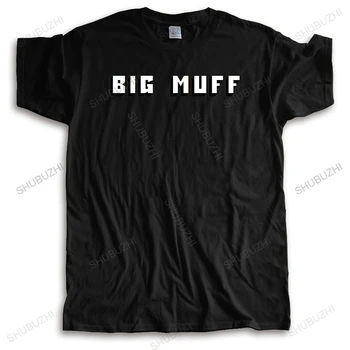 Férfi legénységi nyakú póló Divat Új Big Muff férfi színek Fekete póló méret S-2XL férfi pólók mintás pamut rövid ujjú