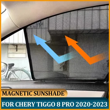 Mágneses oldalablak napernyő Chery Tiggo 8 PRO 2020 2021 baba személyautó ablakfüggöny Chery Tiggo 8 PRO 2022 2023 számára