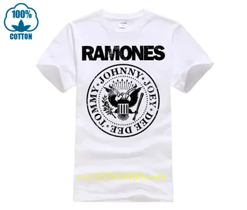 2023-Póló-férfi-Ramones-Logo-Ing-Retro-Vintage-White-Punk-Rock-Clash-Men-Short-Sleeve