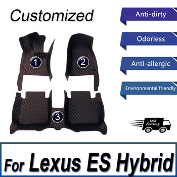Autó padlószőnyegek Lexus ES Hybrid 2022 2021 2020 2019 2018 vízálló szőnyegszőnyegek egyedi automatikus kiegészítők belső autók