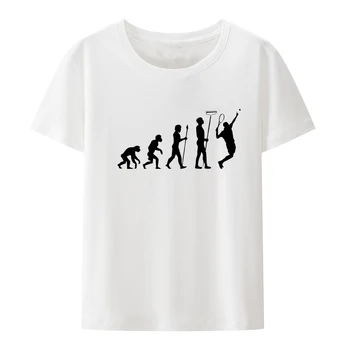 Az emberi lények teniszezővé fejlődtek Férfi póló vicces férfi születésnapi ajándék póló grafika túlméretezett póló