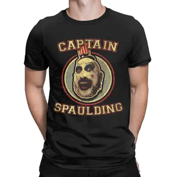 Spaulding kapitány ördögök elutasítják a 3-at a pokolból Rob Zombie horror Férfi ruházat Tiszta pamut vintage póló rövid ujjú ruházat