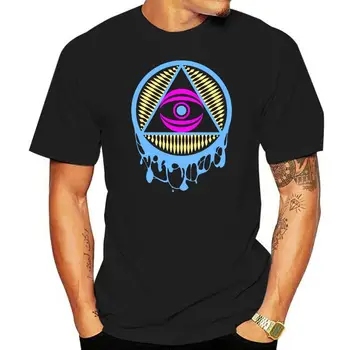 Trippy Illuminati Stay Woke póló (Premium Slim Fit) Print póló férfi rövid tiszta pamut férfi felső póló plus size