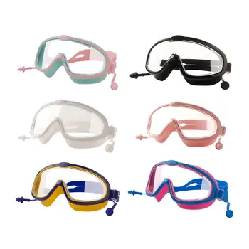 Úszószemüveg gyerekeknek Tiszta, széles látószögű köd elleni UV-védő úszószemüveg 4-15 éves korig Gyermek úszó kiegészítő