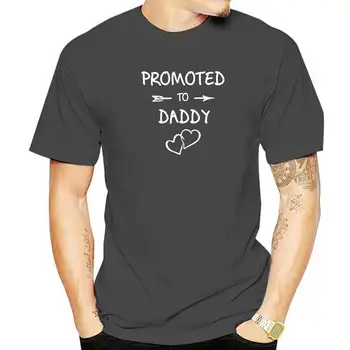 Előléptetve apának Terhesség bejelentése Baba pólók Grafika pamut utcai ruházat Harajuku túlméretezett póló Férfi ruházat