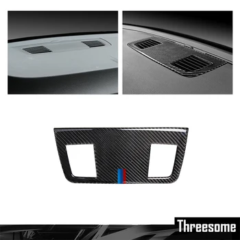 SRXTZM BMW E90 3-as autós belső térhez szénszálas műszerfal hangszóró panel dekoráció Autó stílus matricák dekoráció