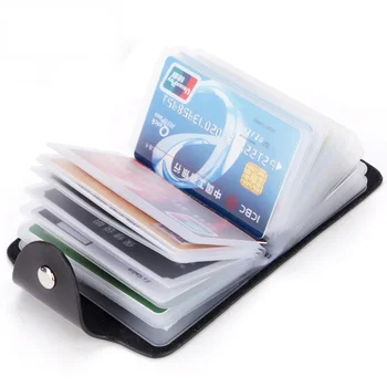 Kawaii 24 bővítőhely kártyatartó hordozható hitelkártya tok névjegykártya fotótartó pénztárca készpénztartó tengelykapcsoló íróasztal rendszerező