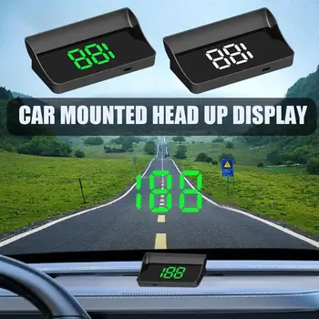 Autó HUD Head Up Display GPS sebességmérő sebesség KMH Digitális digitális projektor Gauge Access szélvédő Elektronikus mérő óra I5H1