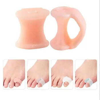 2db = 1pár elválasztó ujj lábápoló védő szilikon lábujj ortopédiai termékek bütyök korrektor Hallux Valgus pedikűrhöz