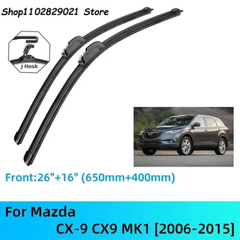 Mazda CX-9 CX9 MK1 első hátsó ablaktörlő lapátok Kefék vágó tartozékok J U Hook 2006-2015 2009 2010 2011 2012 2013 2014 2015