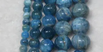 Természetes kő kék apatit kvarc laza gyöngyök 15