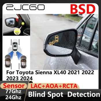 BSD holttérfigyelő sávváltással támogatott parkolássegítő vezetés Warnin Toyota Sienna XL40 2021 2022 2023 2024