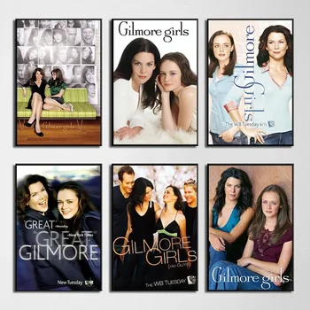 Gilmore lányok TV show poszter és nyomatok Vászon festés Fali művészet képek Modern családi hálószoba Lakberendezés Cuadros
