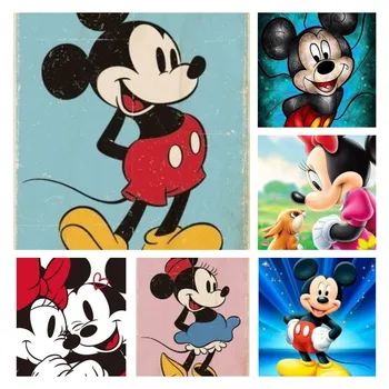 Disney 5D DIY gyémánt festmény rajzfilm Mickey egér mozaik művészet képek hímzés teljes fúró keresztöltés készlet nappali dekoráció