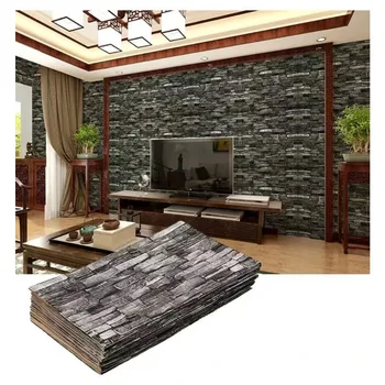 70cmx10m 3D öntapadó tapéta folyamatos vízálló téglafal matricák nappali hálószoba gyerekszoba Home Decoratio