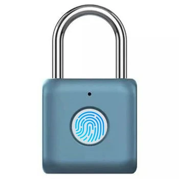 Vízálló biometrikus ujjlenyomat-zár Lopásgátló biztonsági USB újratölthető lakat