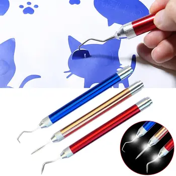 Telepítés LED gyomirtó toll alumínium vinil gyomirtó toll hordozható vinil papíreltávolító toll gyomirtó szerszámhoz