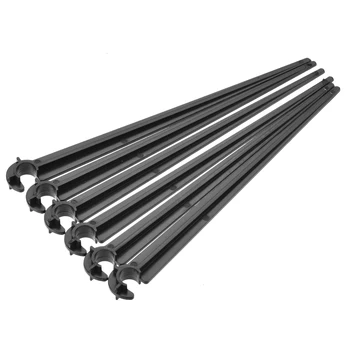 Uxcell öntözőcsepegtető támasztó karók 110mm hosszúságú PP műanyag fekete 1/4