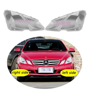 Használja Benz W207 2009-2012 E COUPE E260 E300 átlátszó fényszórófedél lámpaernyő Első fényszóróhéj Lámpabúra lencse héj