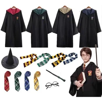 Potter jelmez Gyerekek felnőtt Granger Party ruhák Köntös köpeny nyakkendővel Sál Pálca szemüveg Ruha szoknya pulóver