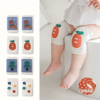 2023 Korea Baby térdvédők divat nyomtatás Gyermek térdvédő csúszómászó kisgyermekhez Bababiztonsági kiegészítők Térdvédő zokni 0-2 év