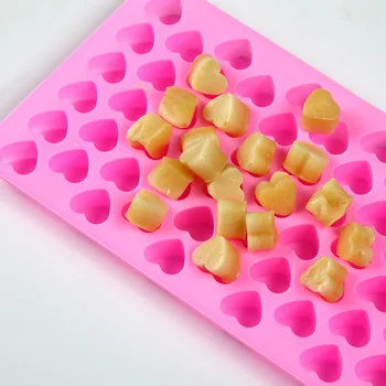 Little Love gyertyaforma Üveg / alumínium dobozformák gyertyakészítő készlethez DIY szív hab torta csokoládé sütőforma parti ajándékok