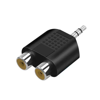 3,5 mm - 2RCA apa-anya csatlakozó sztereó AUX audiokábel Y adapter iPhone-hoz MP3 táblaszámítógép hangszóró 3.5 RCA jack kábel