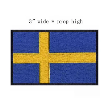Svédország vasaló hímzőzászló foltok logók 3