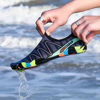 Feslisho Gyorsan száradó strandvizes cipő Uniszex úszó Aqua papucs Mezítláb szörfözés Upstream tornacipők Nők Férfi Könnyű tengerpart