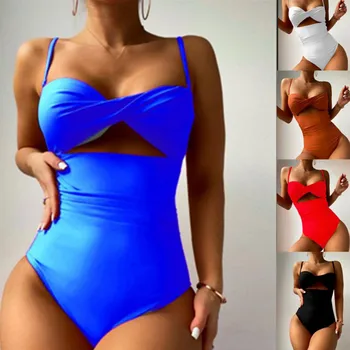 Női fürdőruha divat trend Egyszínű szexi tengerparti stílusú fürdőruha plusz méretű fürdőruha Fedezd fel a nőket