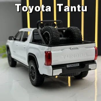 1/24 Toyota Tundra ötvözött pickup terepjáró autó modell Diecast & játék jármű fémszimuláció suv modell autó gyermek ajándékgyűjtemény