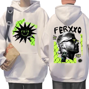 Feid Ferxxo kapucnis pulóver férfi ' szettek hip-hop streetwear polár izzadság pulóver Hosszú ujjú kapucnis pulóverek Uniszex pulóver kapucnival