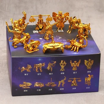 Szent posztómítosz FÜGGELÉK Saint Seiya arany szövet tárgy világkörüli túra Ver 12db készlet figurák PVC modell játékok