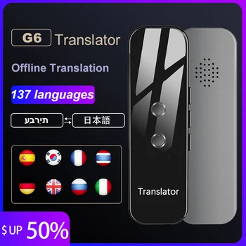 Himtop Fordító Hordozható 137 nyelv Intelligens azonnali hang Szöveg APP Fénykép Fordítás Nyelvtanulás Utazás Üzleti